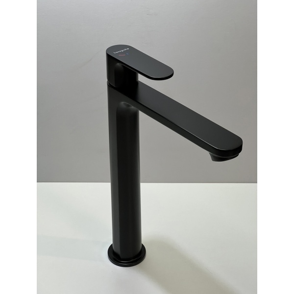 Смеситель для раковины hansgrohe Rebris S 240 CoolStart, со сливным гарнитуром 72580670/U, матовый черный, уцененный товар
