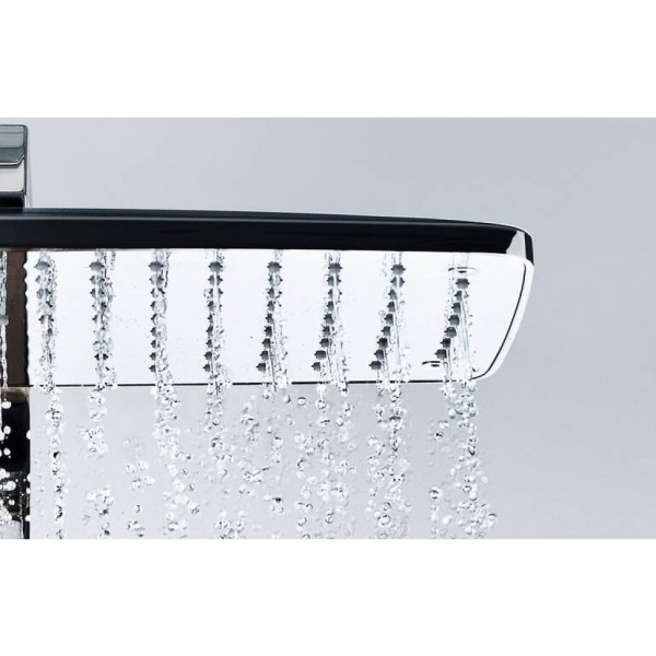 Душевая система hansgrohe Raindance Select E 360 Showerpipe с термостатом для ванны 27113400, белый/хром