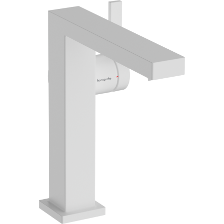 Смеситель для раковины hansgrohe Tecturis E 150 Fine CoolStart, EcoSmart+, с донным клапаном Push-Open, 73040700, матовый белый