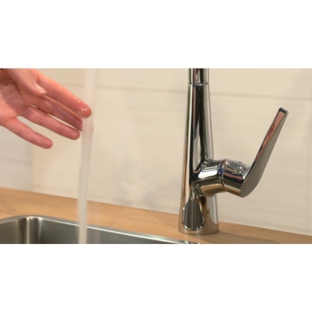 Смеситель hansgrohe Talis S для кухонной мойки 72810800, под сталь