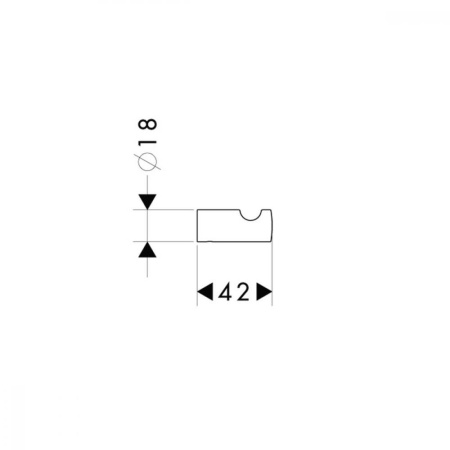 Крючок hansgrohe Logis 40511000, хром