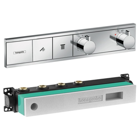 Hansgrohe 15380000S Set HG RainSelect термостатический смеситель для душа (15380000+15310180) Хром