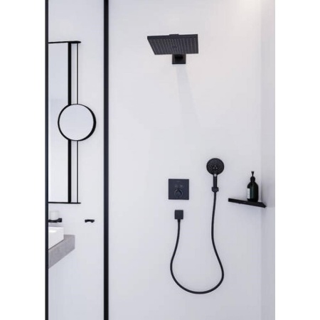 Термостат hansgrohe ShowerSelect скрытого монтажа, для 2 потребителей 15763670, матовый черный