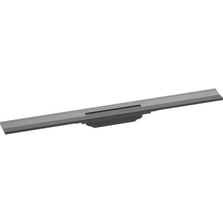 Внешняя часть трапа для душа hansgrohe RainDrain Flex, 80 см, укорачиваемая 56051340, шлифованный черный хром