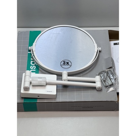 Косметическое зеркало hansgrohe AddStoris 41791700/U, матовый белый, уцененный товар