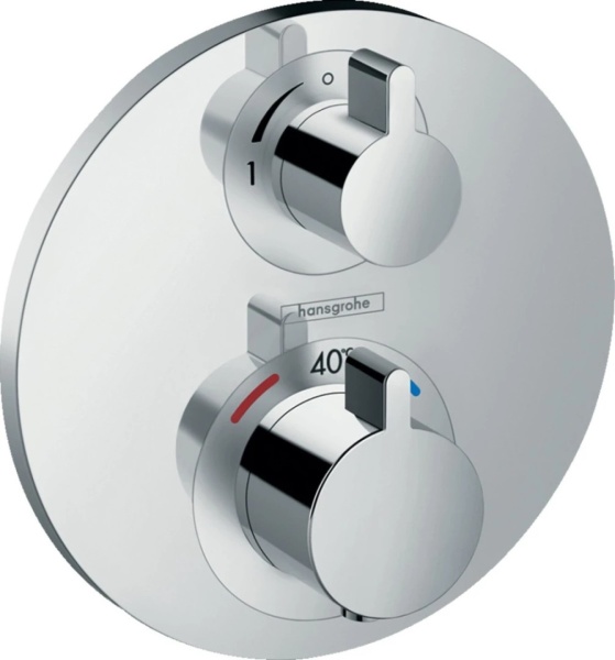 Hansgrohe 15757000S Set HG Ecostat S термостатический смеситель с запорным вентилем (15757000+01800180)