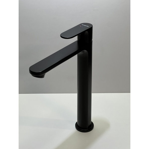 Смеситель для раковины hansgrohe Rebris S 240 CoolStart, со сливным гарнитуром 72580670/U, матовый черный, уцененный товар