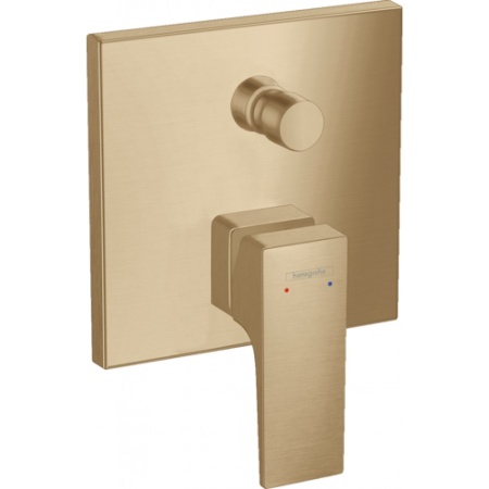 Смеситель hansgrohe Metropol для ванны настенный скрытый с рычаговой рукояткой, 32545140, шлифованная бронза
