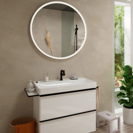 Смеситель для раковины hansgrohe Tecturis S 110 Fine CoolStart, EcoSmart+, 73321670, матовый черный