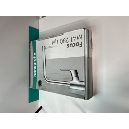 Смеситель для кухонной мойки hansgrohe Focus M41 280, 31817670/U1, матовый черный, уцененный товар