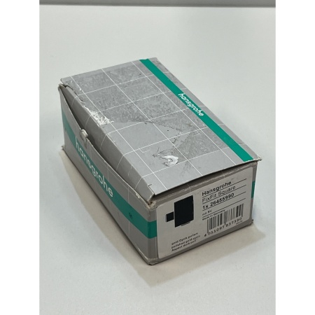Шланговое подключение hansgrohe FixFit Square с клапаном обратного тока, 26455990/U, полированное золото, уцененный товар