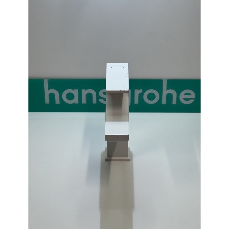 Смеситель для раковины hansgrohe Metropol 110 со сливным клапаном Push-Open 32507700/U, матовый белый, уцененный товар