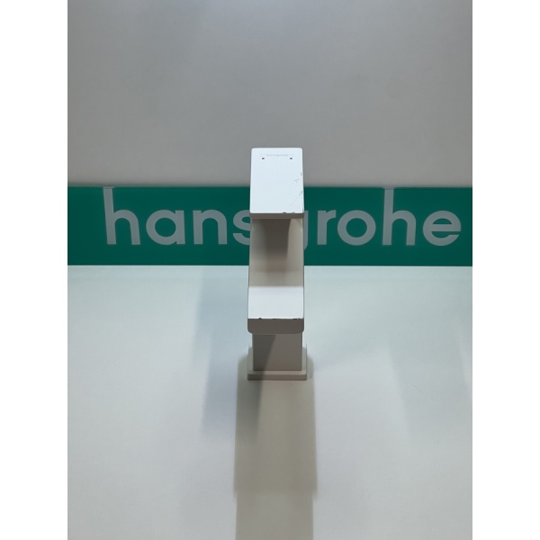 Смеситель для раковины hansgrohe Metropol 110 со сливным клапаном Push-Open 32507700/U, матовый белый, уцененный товар
