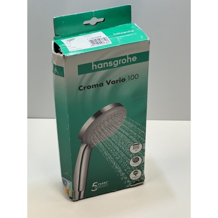 Ручной душ hansgrohe Croma 100 4jet Vario 28535000/U4, хром, уцененный товар