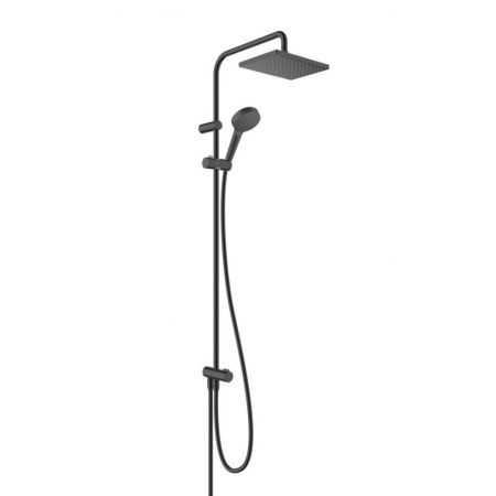 Душевая система Showerpipe 230 1jet Reno Hansgrohe Vernis Shape 26282670, матовый черный