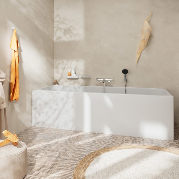 Смеситель для ванны hansgrohe Tecturis S внешнего монтажа, 73422000, хром