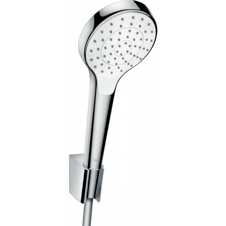 Душевой набор hansgrohe Croma Select S 1jet с держателем и шлангом 160 см 26410400, белый/хром