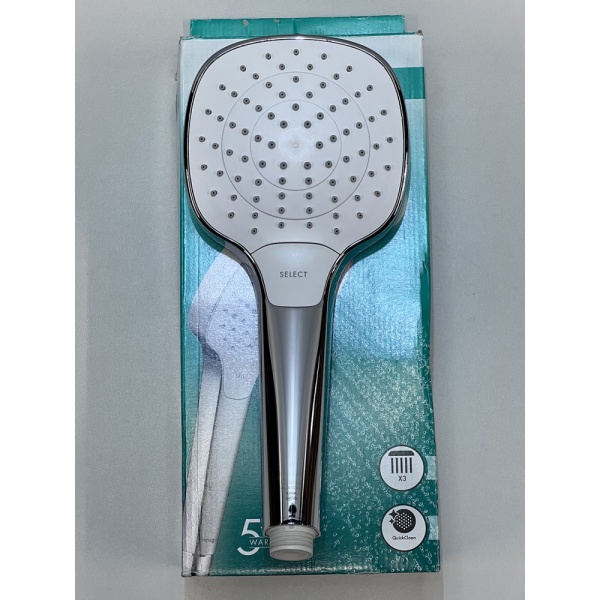 Ручной душ hansgrohe Croma Select E 110 3jet Vario 26812400/U1, белый/хром, уцененный товар