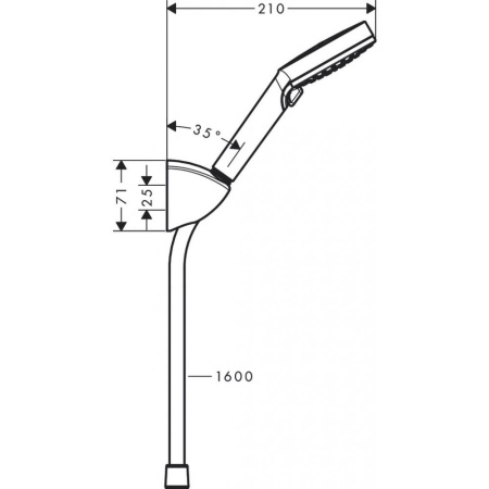 Душевой набор Vario 1,60 м Hansgrohe Vernis Blend 26273000, хром