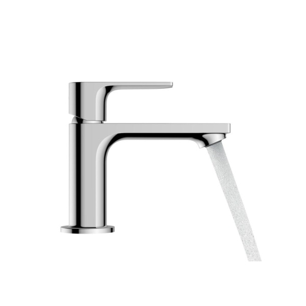 Смеситель для раковины hansgrohe Rebris E 80, со сливным гарнитуром 72550000, хром