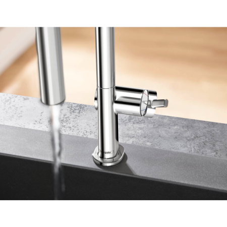 Смеситель для кухонной мойки hansgrohe Talis M54 210, с вытяжным душем 2jet 72800000/U, хром, уцененный товар