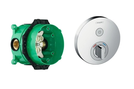 Hansgrohe 15747000S Set HG ShowerSelect S смеситель для душа (15747000+01800180)