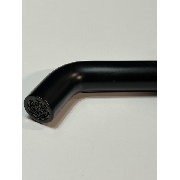 Смеситель для раковины hansgrohe Tecturis S 240 Fine, CoolStart, EcoSmart+, cо сливным гарнитуром Push-Open, 73370670/U, матовый черный, уцененный товар