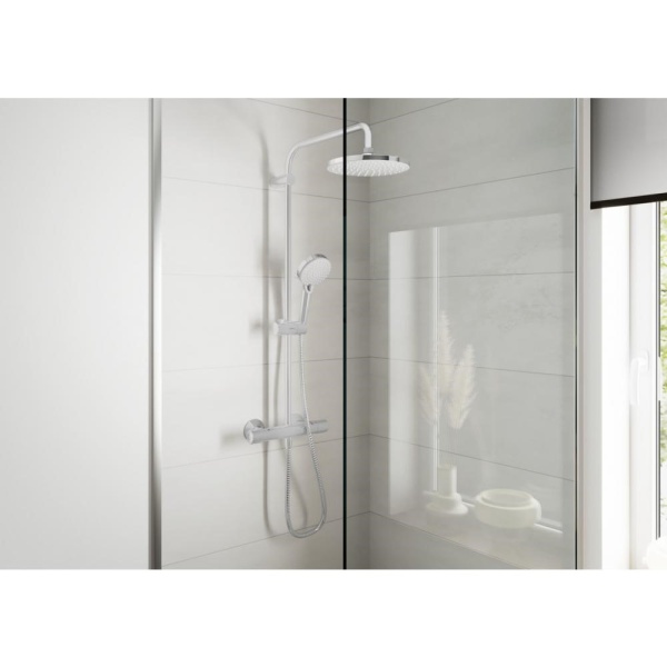 Душевая система Showerpipe 200 1jet с термостатом Hansgrohe Vernis Blend 26276000, хром