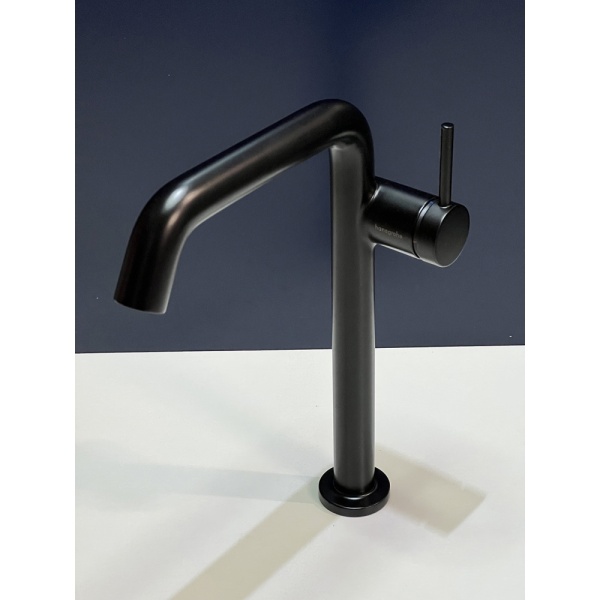 Смеситель для раковины hansgrohe Tecturis S 240 Fine, CoolStart, EcoSmart+, cо сливным гарнитуром Push-Open, 73370670/U, матовый черный, уцененный товар