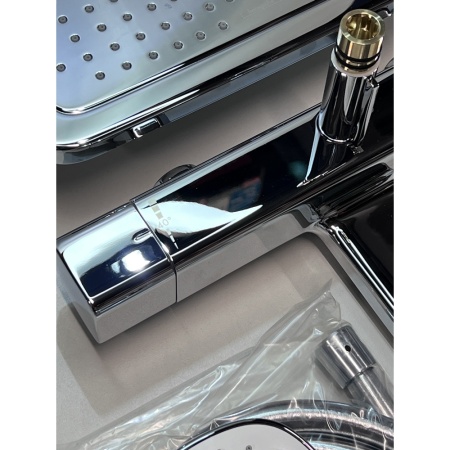 Душевая система hansgrohe Croma E 280 1jet с термостатом для ванны 27687000/U1, хром, уцененный товар