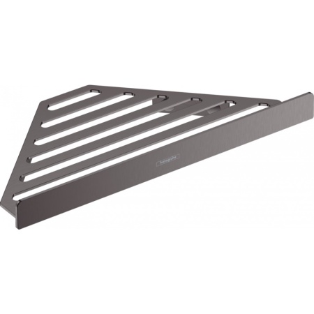 Угловая корзинка AddStoris Hansgrohe 41741340, шлифованный черный хром