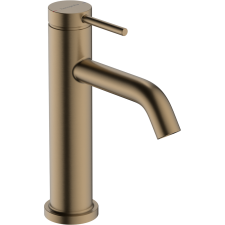 Cмеситель для раковины hansgrohe Tecturis S 110 EcoSmart+, с донным клапаном, 73310140, шлифованная бронза