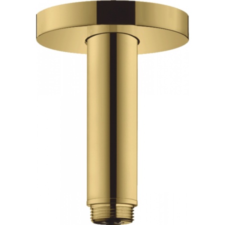 Потолочное подсоединение Hansgrohe S, 100 мм. 27393990, полированное золото