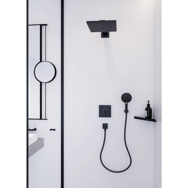 Ручной душ Hansgrohe Raindance Select S , 12 см, 3 режима 26530670, чёрный матовый