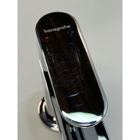 Смеситель для раковины hansgrohe Rebris S 80, со сливным гарнитуром 72510000/U, хром, уцененный товар