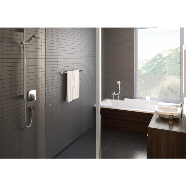 Душевой набор hansgrohe Croma Select E Multi 26590400, белый/хром