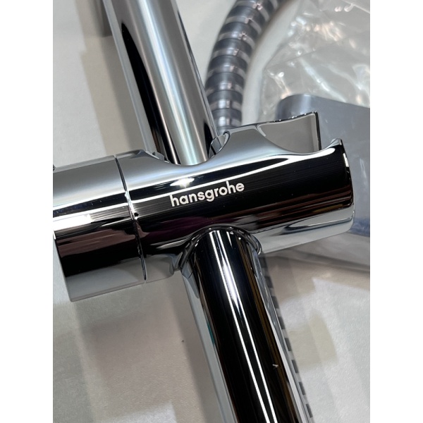 Душевой гарнитур hansgrohe Vernis Blend 100 Vario 2 режима, cо штангой 65 см 26275000/U, хром, уцененный товар