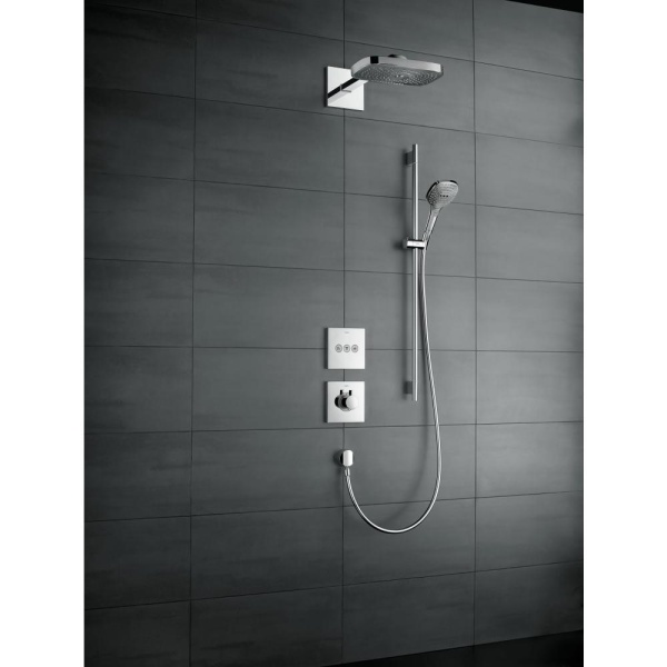 Душевой набор hansgrohe Raindance Select E 120 3jet/Unica S Puro 26621400, белый/хром