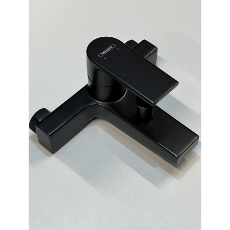 Смеситель для ванны Hansgrohe Vernis Shape 71450670/U1, матовый черный, уцененный товар