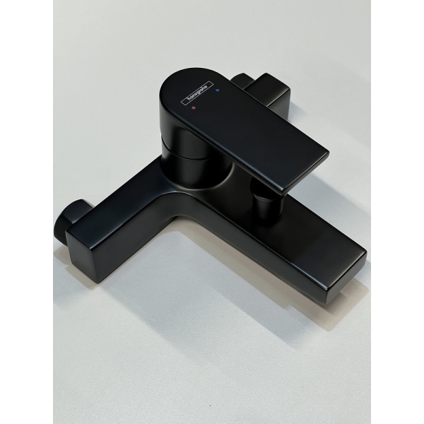 Смеситель для ванны Hansgrohe Vernis Shape 71450670/U1, матовый черный, уцененный товар