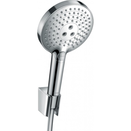 Душевой набор 120 3jet с держателем и шлангом 125 см 26701000, Hansgrohe Raindance Select хром