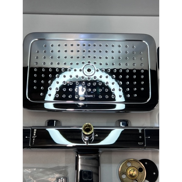 Душевая система hansgrohe Croma E 280 1jet с термостатом для ванны 27687000/U1, хром, уцененный товар