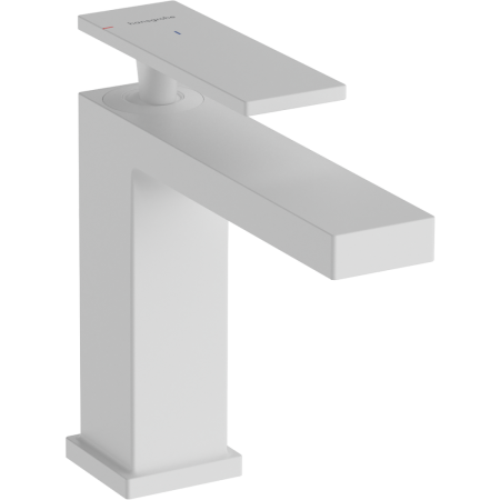 Смеситель для раковины hansgrohe Tecturis E 110 CoolStart, EcoSmart+, 73012700, матовый белый