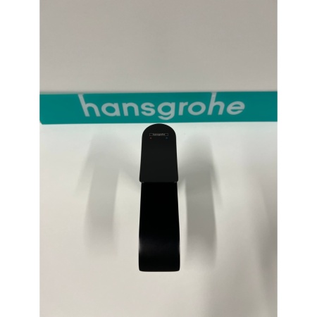 Смеситель для раковины hansgrohe Vivenis 110 со сливным гарнитуром, 75020670/U, матовый черный, уцененный товар
