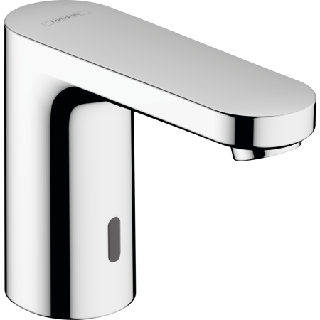 Смеситель для раковины hansgrohe Vernis Blend 100 электронный, с предустановленной температурой, питание от сети 230V 71504000, хром