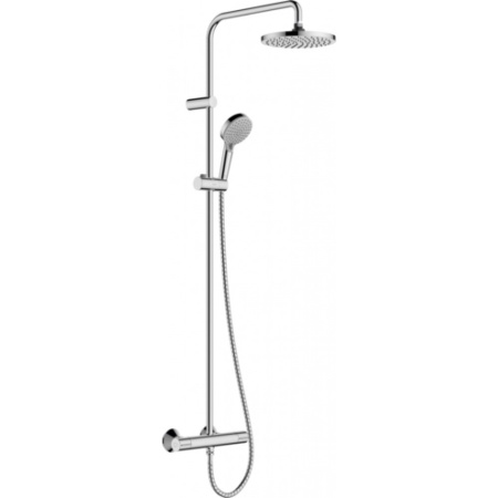 Душевая система Showerpipe 200 1jet с термостатом, EcoSmart Hansgrohe Vernis Blend 26089000, хром