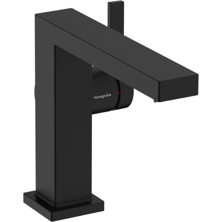 Смеситель для раковины hansgrohe Tecturis E 110 Fine CoolStart, EcoSmart+, с донным клапаном Push-Open, 73020670, матовый черный