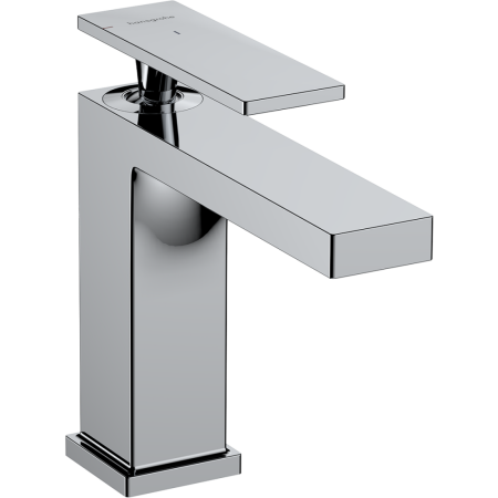Смеситель для раковины hansgrohe Tecturis E 110 CoolStart, EcoSmart+, с донным клапаном, 73014000, хром