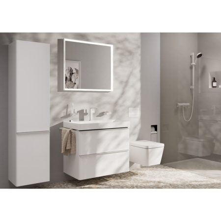 Смеситель для раковины hansgrohe Tecturis E 150 Fine CoolStart, EcoSmart+, 73041700, матовый белый