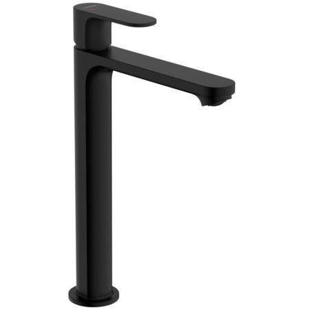 Смеситель для раковины hansgrohe Rebris S 240 CoolStart, со сливным гарнитуром 72580670, матовый черный